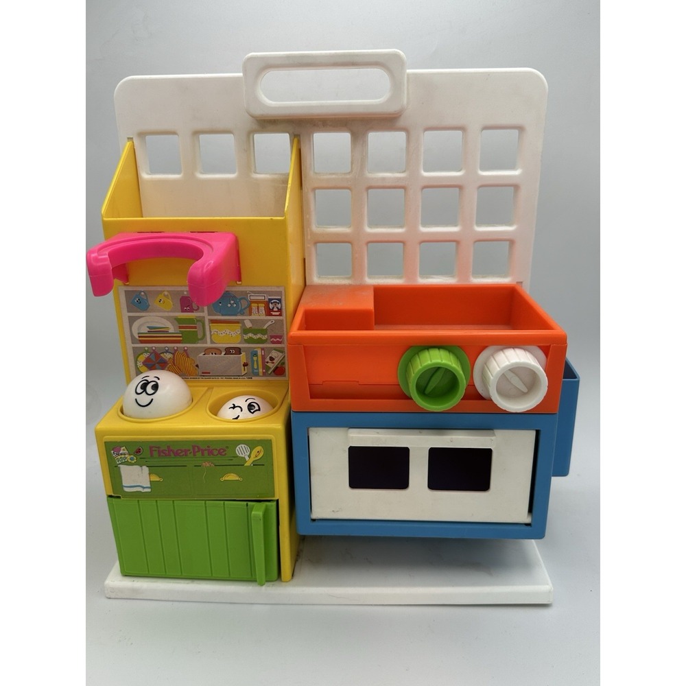 Vintage 1978 Fisher-Price Kitchen Set #952 – Pretend Play Toy Retro Collectible‎